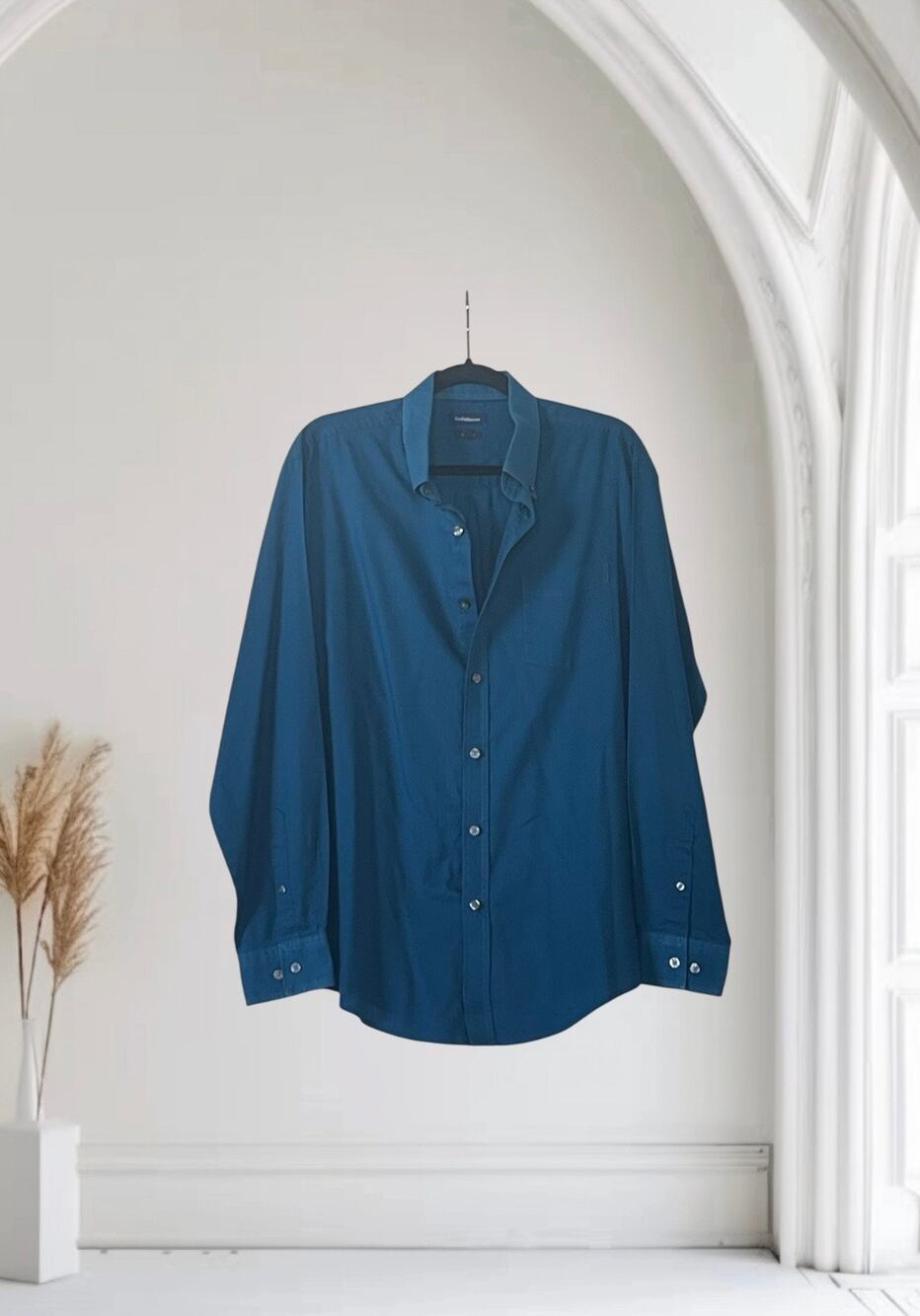 Croft & Barrow Shirt Mens Teal Long Sleeve Large